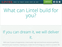 Tablet Screenshot of lintelindia.com